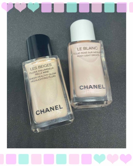 ル ブラン ロージー ドロップス/CHANEL/リキッドハイライトを使ったクチコミ(2枚目)