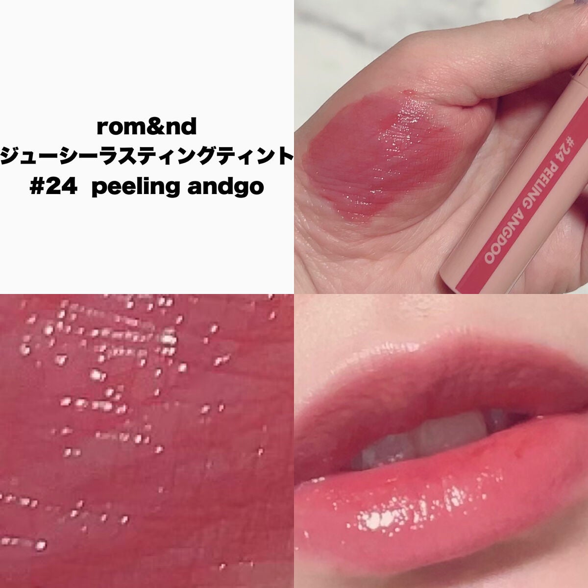 ジューシーラスティングティント/rom&nd/リップティントを使ったクチコミ(2枚目)