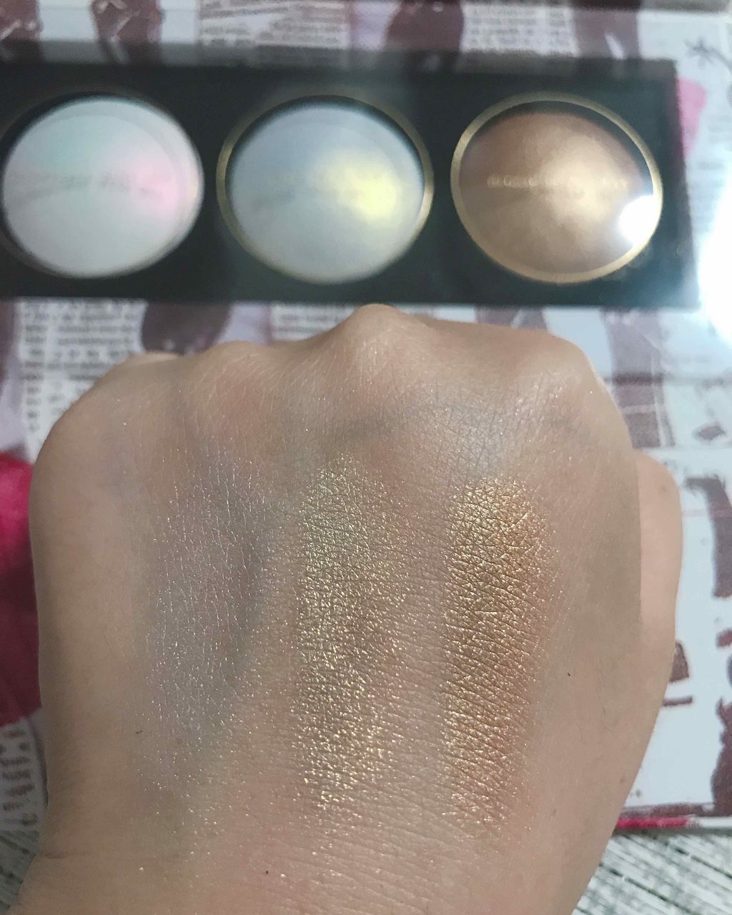 SKIN FETISH: SUBLIME SKIN HIGHLIGHTING TRIO/PAT McGRATH LABS/パウダーハイライトを使ったクチコミ（2枚目）