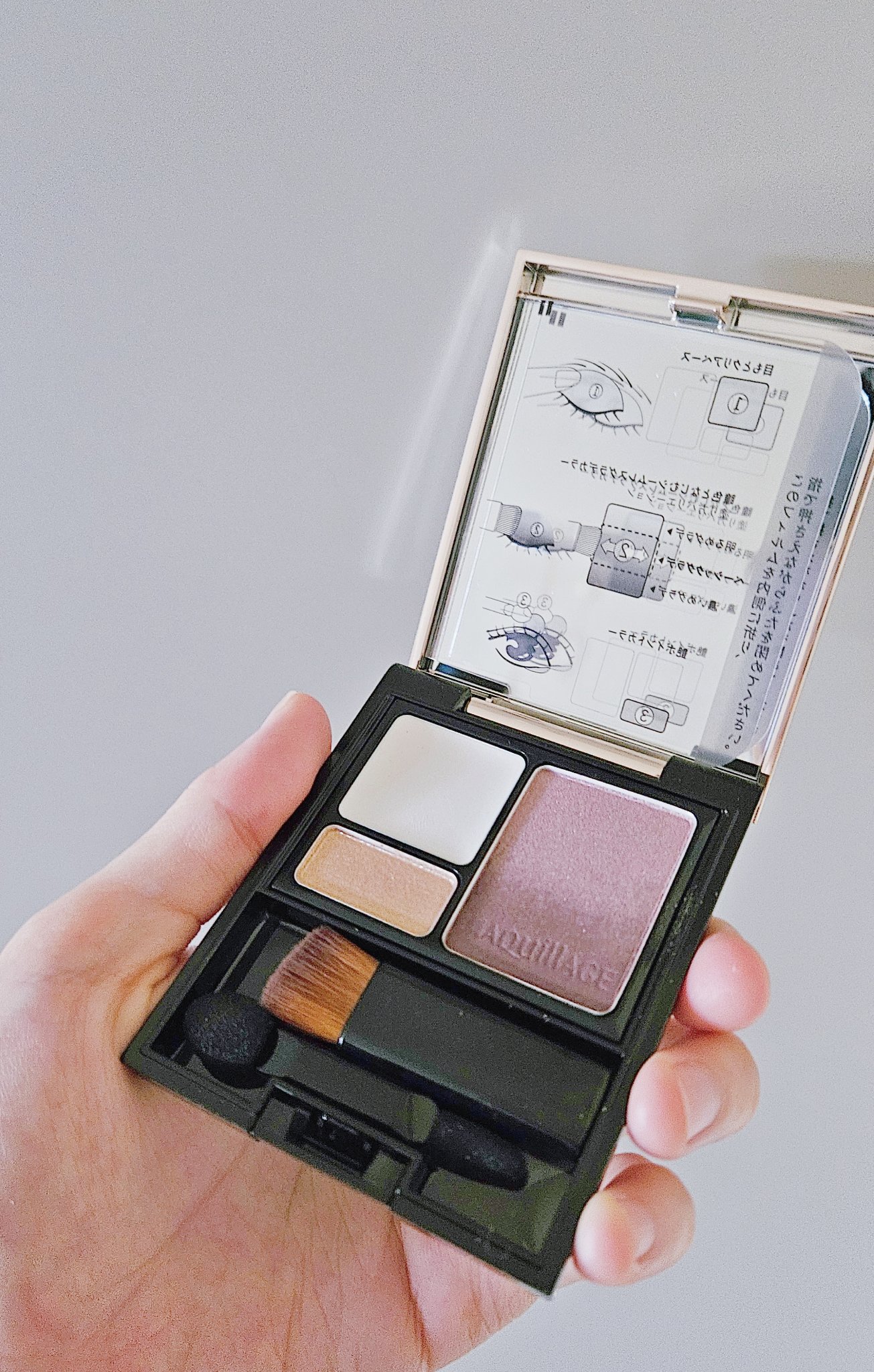 【使った商品】
マキアージュ
ドラマティックスタイリングアイズＳ
【色味】
VI735
ソイラベンダーティー
ブルベ冬の色味です。
ブルベ夏の私は、ピンク系のアイシャドウをベースにふんわり塗って、目元が暗くなりすぎないようにしています。
【