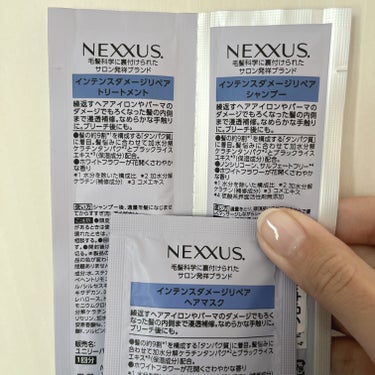 NEXXUS(ネクサス) インテンスダメージリペア シャンプー／トリートメントのクチコミ「Nexxus インテンスダメージリペア 
シャンプー  トリートメント  ヘアマスク


ツル.....」（2枚目）