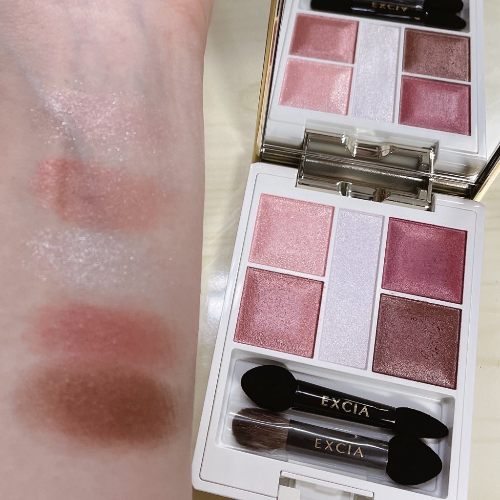 エクシア アイカラー カンテット/ALBION/アイシャドウパレットを使ったクチコミ（3枚目）