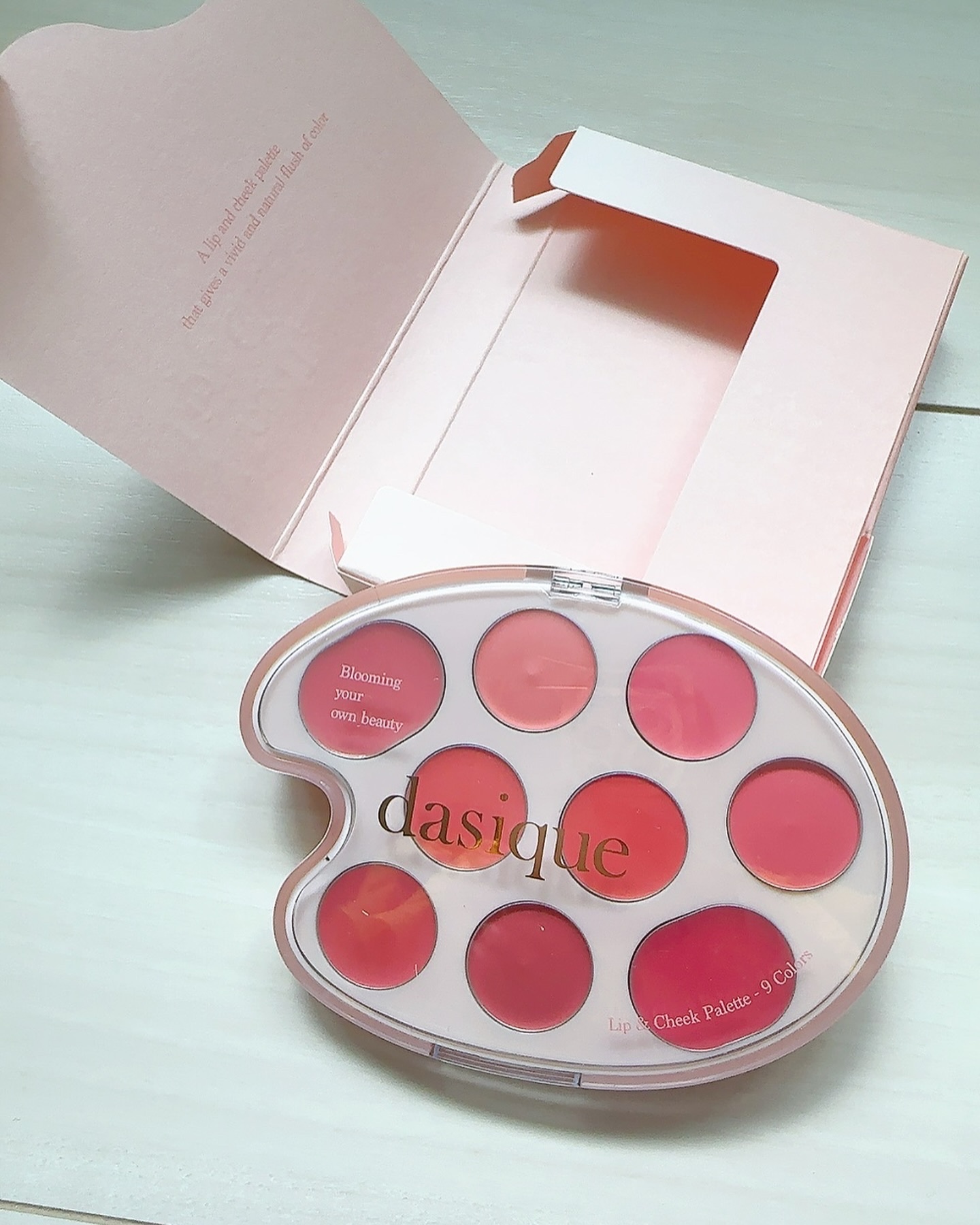 ムードペインティングリップアンドチークパレット 02コーラルカラーリング/dasique/マルチパレットを使ったクチコミ（1枚目）