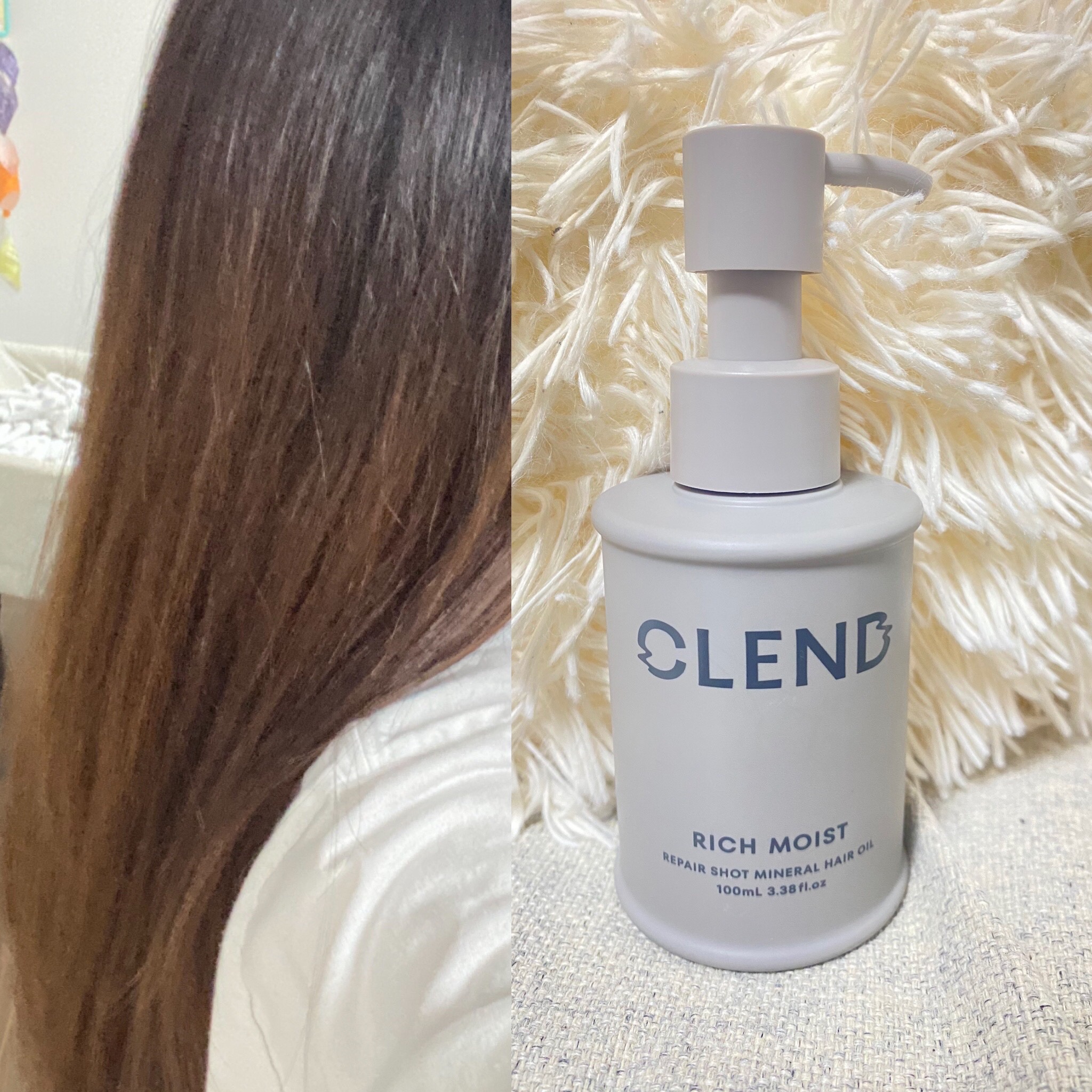 クレンド リッチモイスト リペアショット ミネラル ヘアオイル/CLEND/ヘアオイルを使ったクチコミ（1枚目）