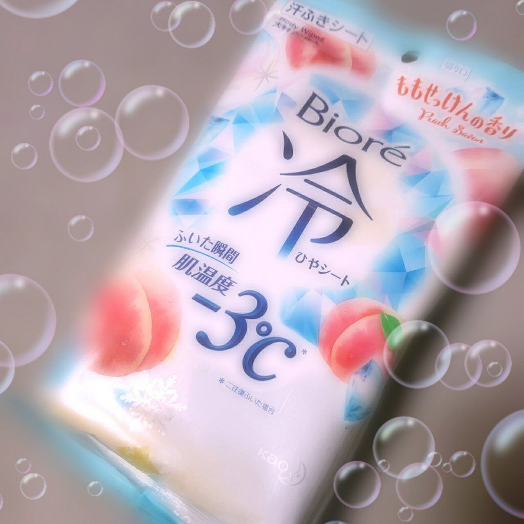 冷シート ももせっけんの香り/ビオレ/ボディシートを使ったクチコミ(1枚目)
