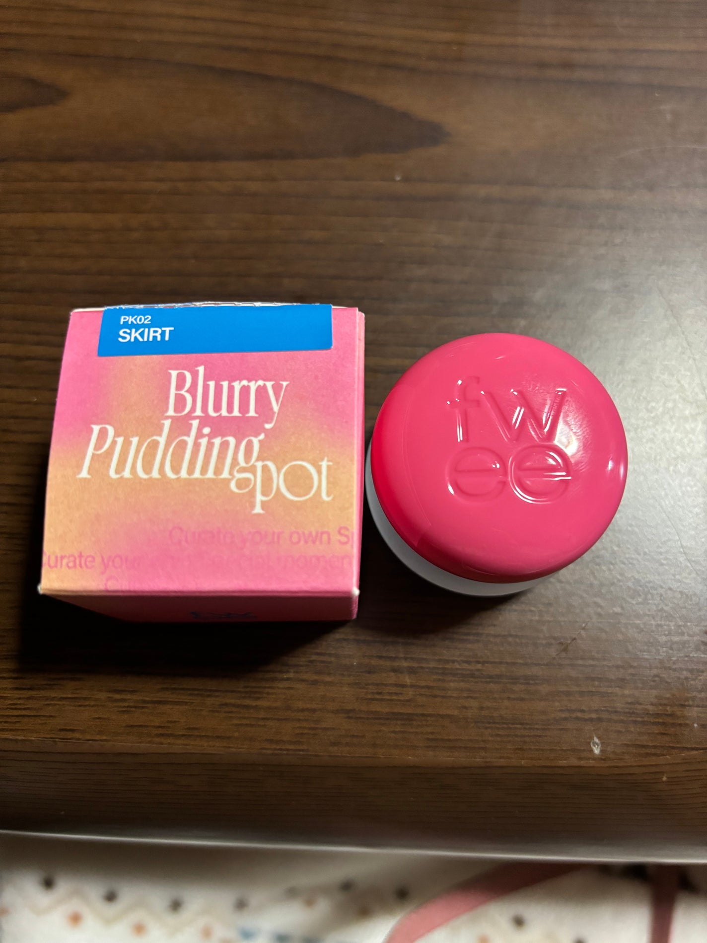 リップアンドチーク ブラーリープリンポット/fwee/口紅を使ったクチコミ(1枚目)