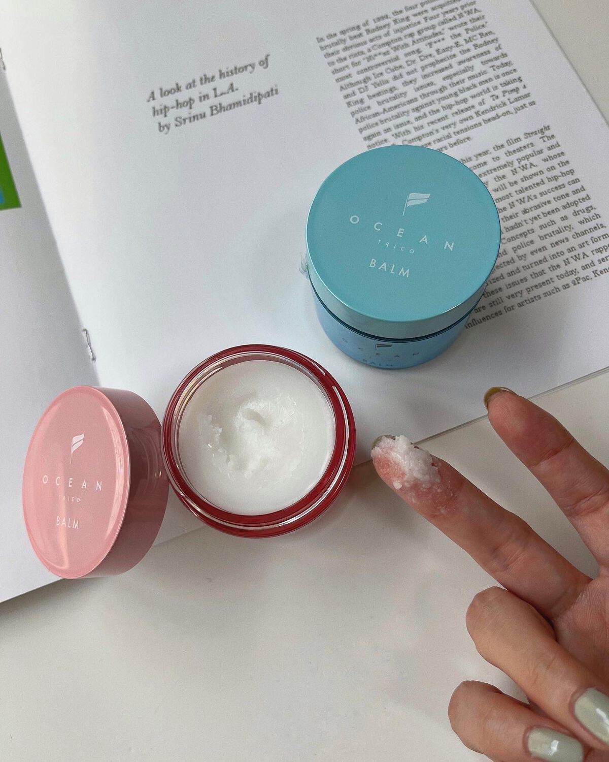 オーシャントリコ ヘアスタイリング バーム クリーンオーシャン/OCEAN TRICO/ヘアバームを使ったクチコミ(2枚目)