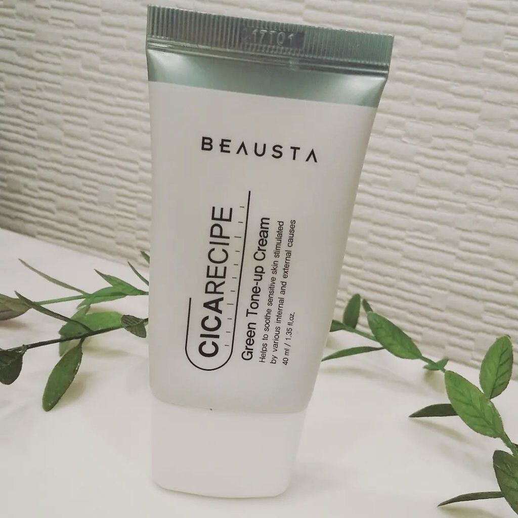 シカレシピ・グリーントーンアップクリーム/BEAUSTA/化粧下地を使ったクチコミ(1枚目)