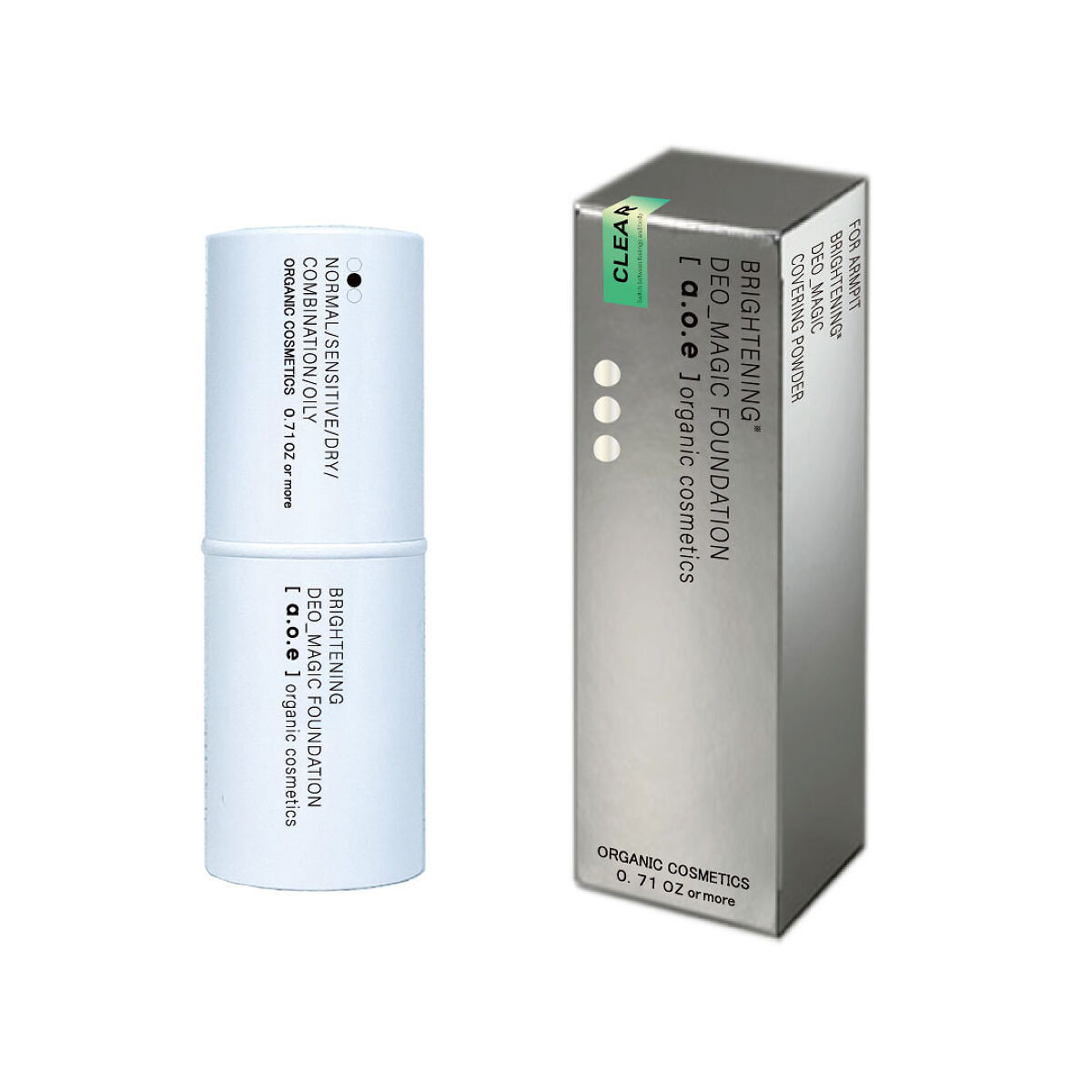 a.o.e organiccosmetics DEO_MAGIC FOUNDATION(CLEAR）