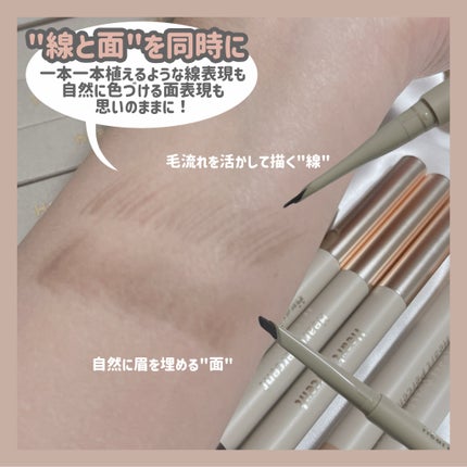 ドット オン ムードエッジ アンド フラットアイブロウ/Heart Percent/アイブロウペンシルを使ったクチコミ(3枚目)