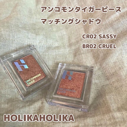アンコモンタイガー ピースマッチングシャドウ/HOLIKA HOLIKA/単色アイシャドウを使ったクチコミ(1枚目)
