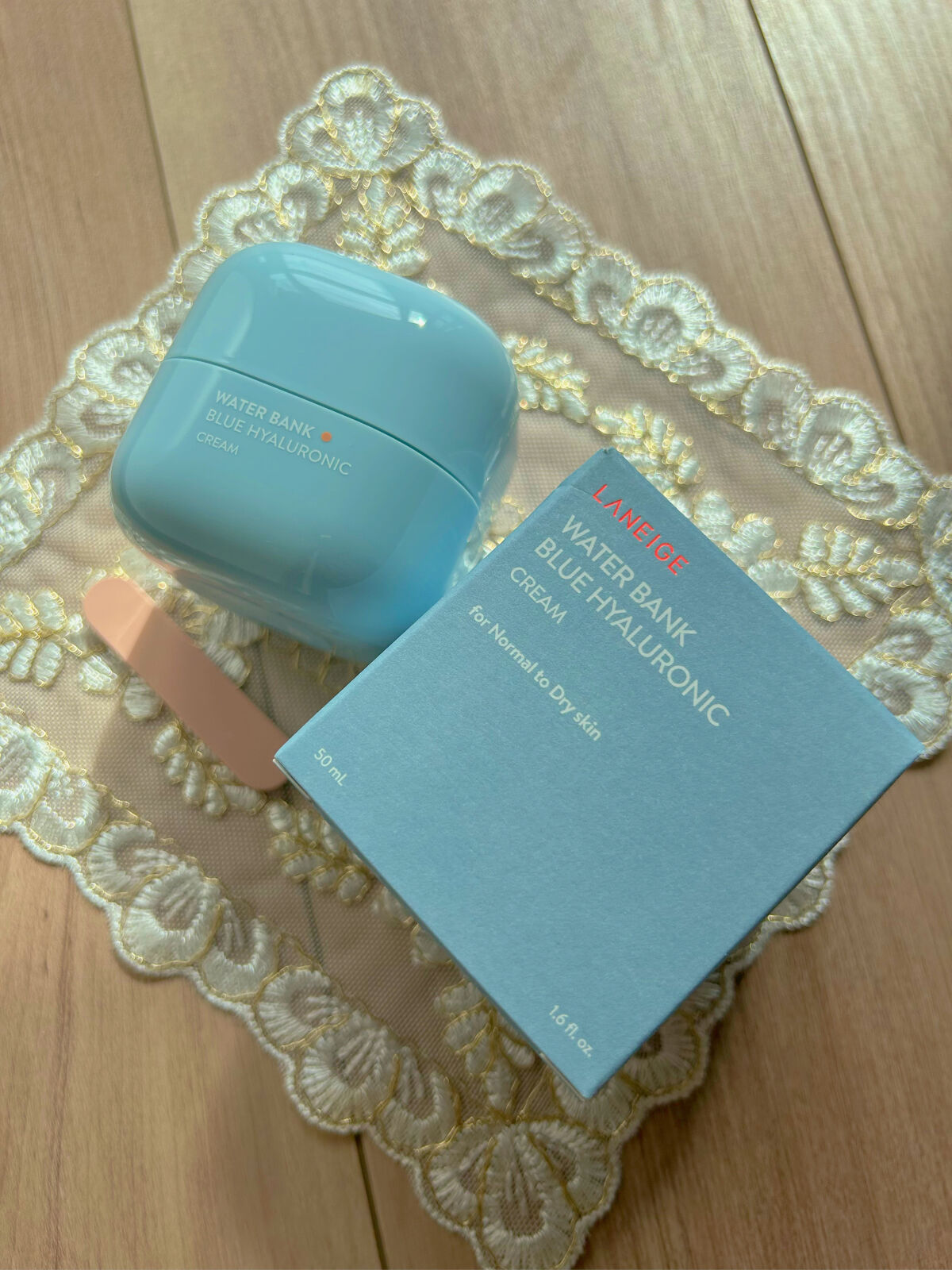 ウォーターバンク クリーム (乾燥肌用)/LANEIGE/フェイスクリームを使ったクチコミ（1枚目）