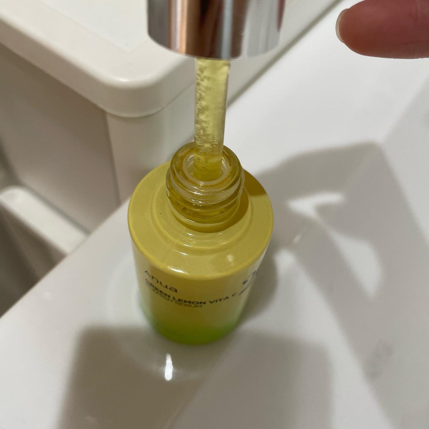 グリーンレモン ピュアビタC セラム/Anua/美容液を使ったクチコミ(4枚目)