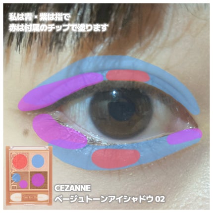 ベージュトーンアイシャドウ/CEZANNE/アイシャドウパレットを使ったクチコミ(2枚目)