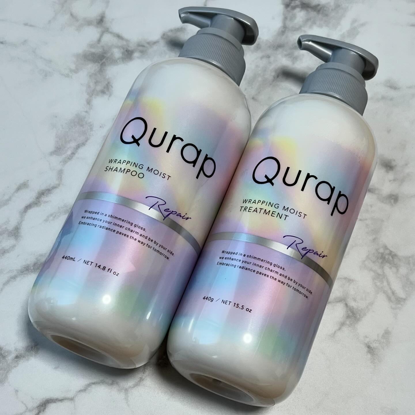 ラッピングモイストシャンプー/トリートメント/Qurap/市販シャンプーを使ったクチコミ（2枚目）
