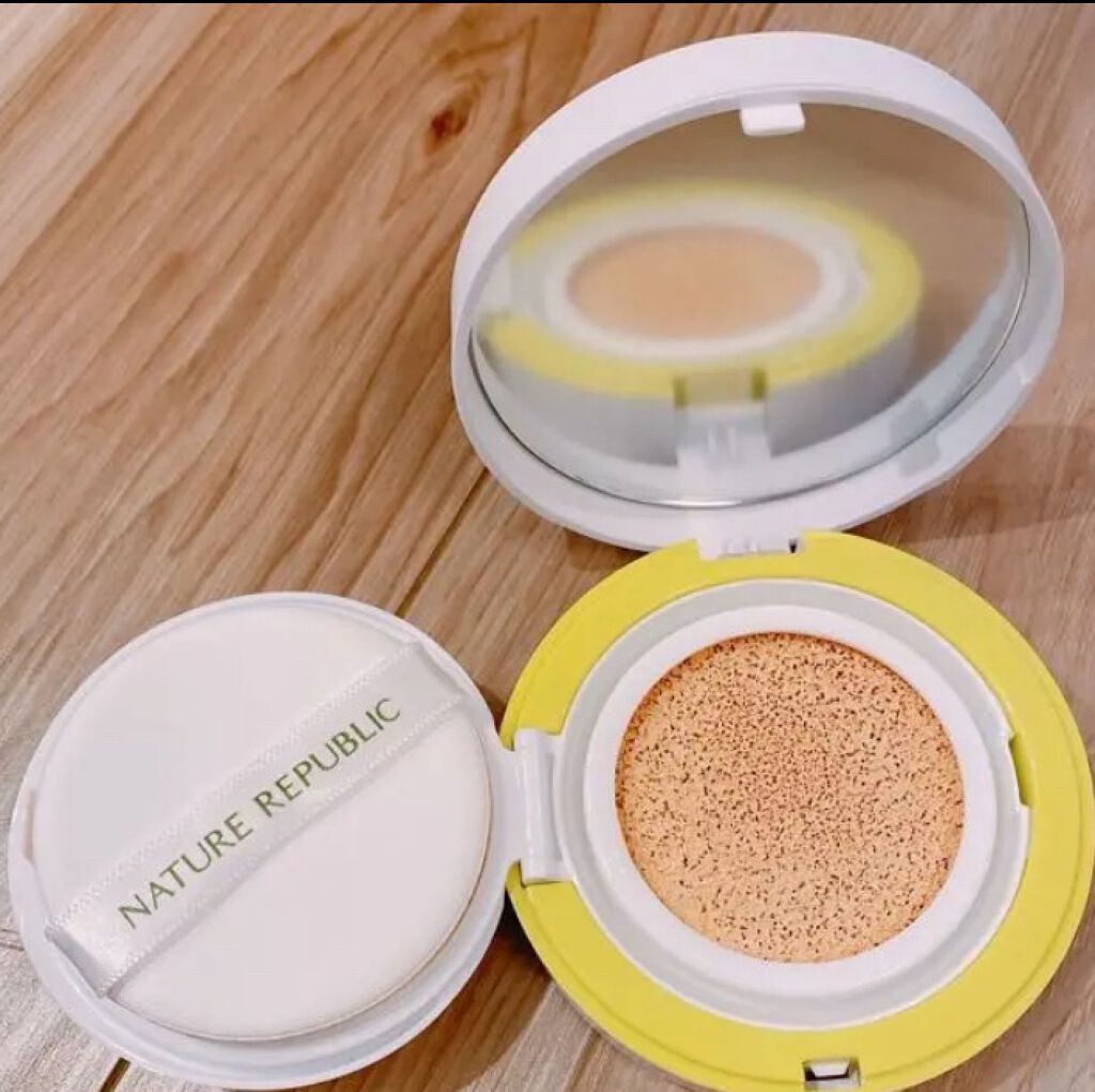 CICA GREEN DERMA The cushion covers skin with soothing effect/ネイチャーリパブリック/クッションファンデーションを使ったクチコミ(1枚目)