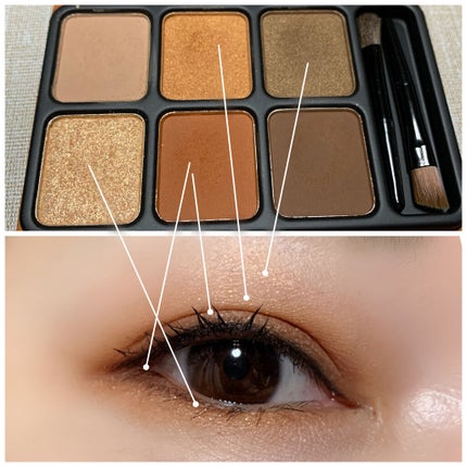 アイカラーパレット/heme/アイシャドウパレットを使ったクチコミ(2枚目)