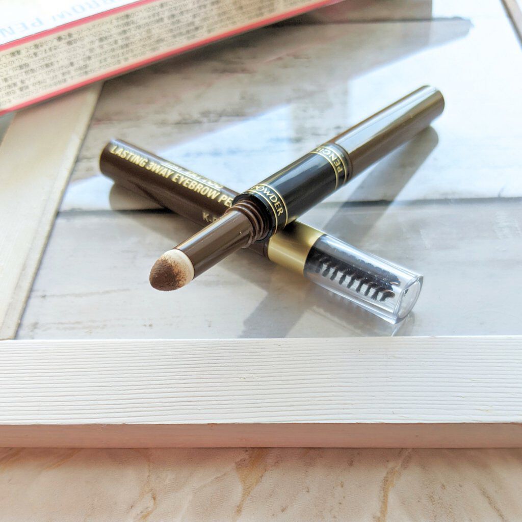 ラスティングスリーウェイアイブロウペンシルWP 02 ナチュラルブラウン/K-パレット/アイブロウペンシルを使ったクチコミ（2枚目）