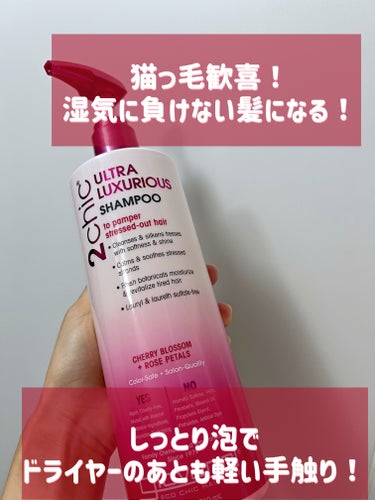 どー頑張っても
湿気の時期は髪のうねりが抑えられない。。
というわけで、店員さんにおすすめされた
giovanniの2chic ラグジュリアス シャンプーを
購入してみました。

期間限定のビックボトル