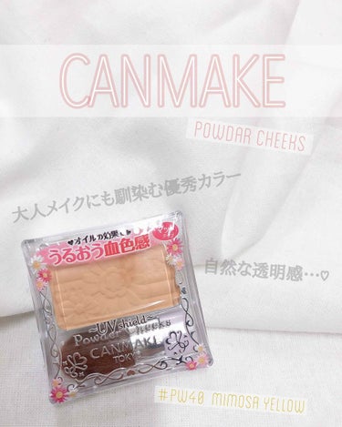 【旧品】パウダーチークス/キャンメイク/パウダーチークを使ったクチコミ（1枚目）