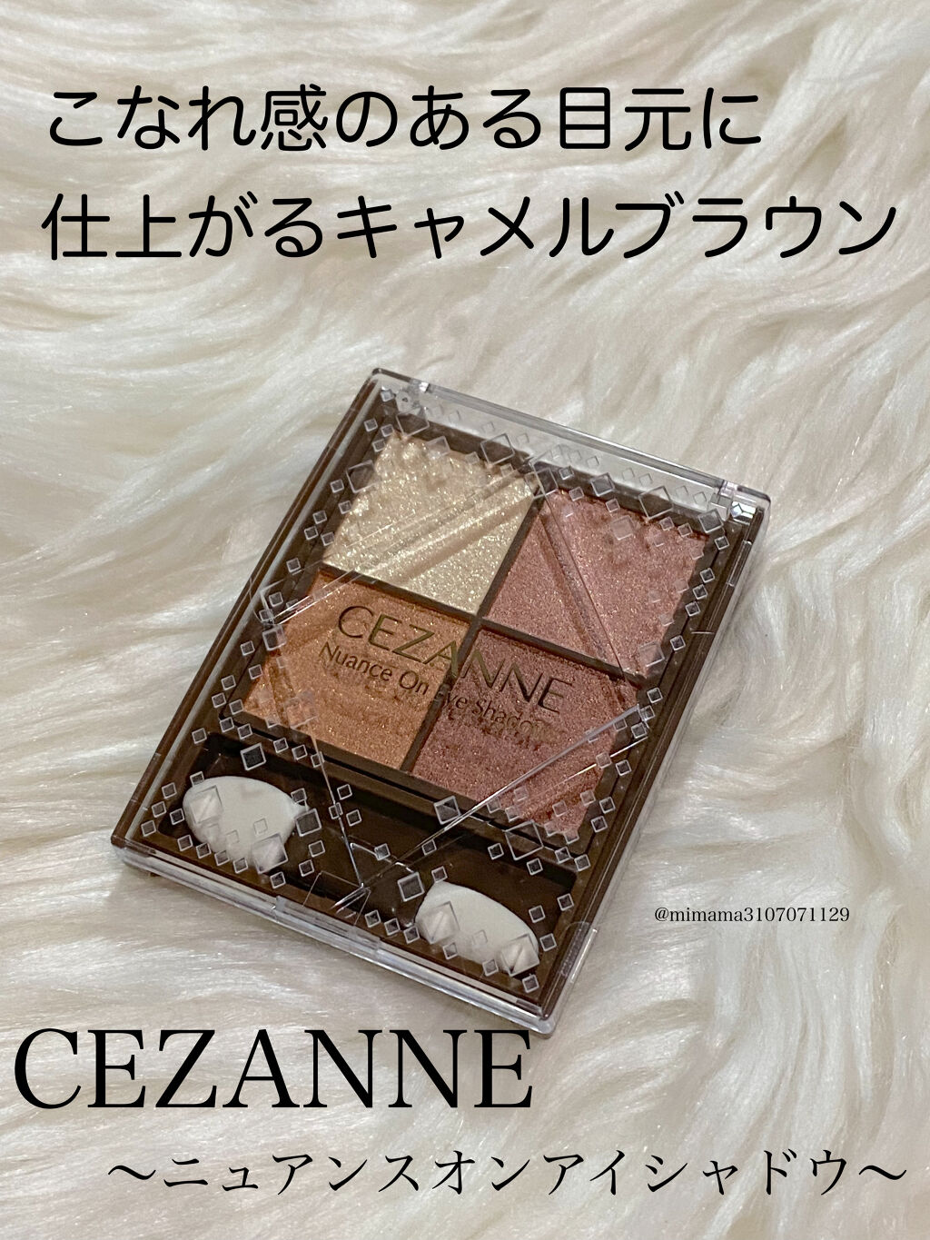 ニュアンスオンアイシャドウ/CEZANNE/アイシャドウパレットを使ったクチコミ（1枚目）