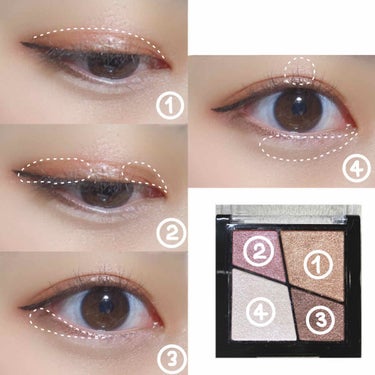 UR GLAM　VELVET EYE COLOR PALETTE/U R GLAM/パウダーアイシャドウを使ったクチコミ（2枚目）