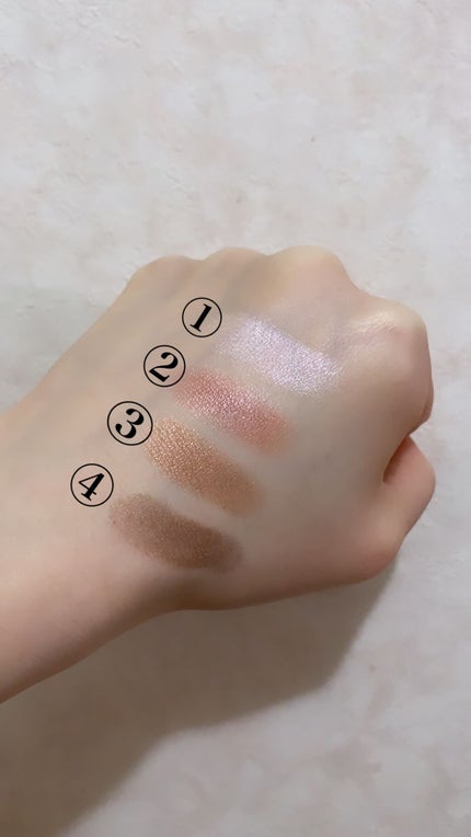 UR GLAM VELVET EYE COLOR PALETTE ルビーブラウン/U R GLAM/アイシャドウパレットを使ったクチコミ(3枚目)