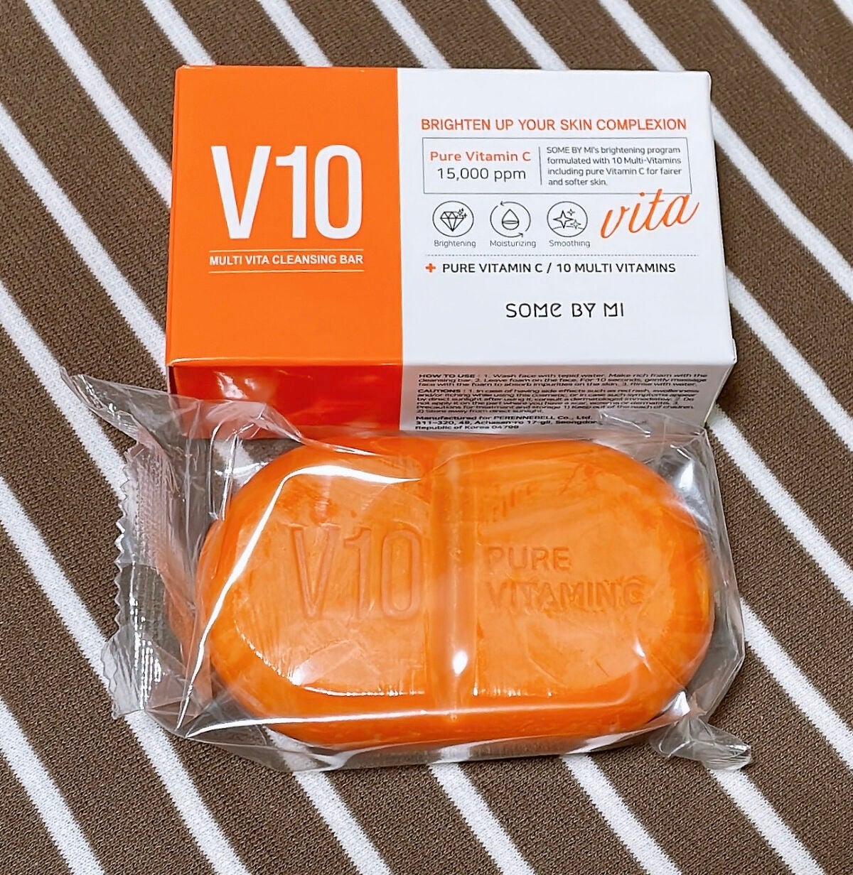 ピュアビタミンC V10 クレンジングバー /SOME BY MI/洗顔石鹸を使ったクチコミ(1枚目)