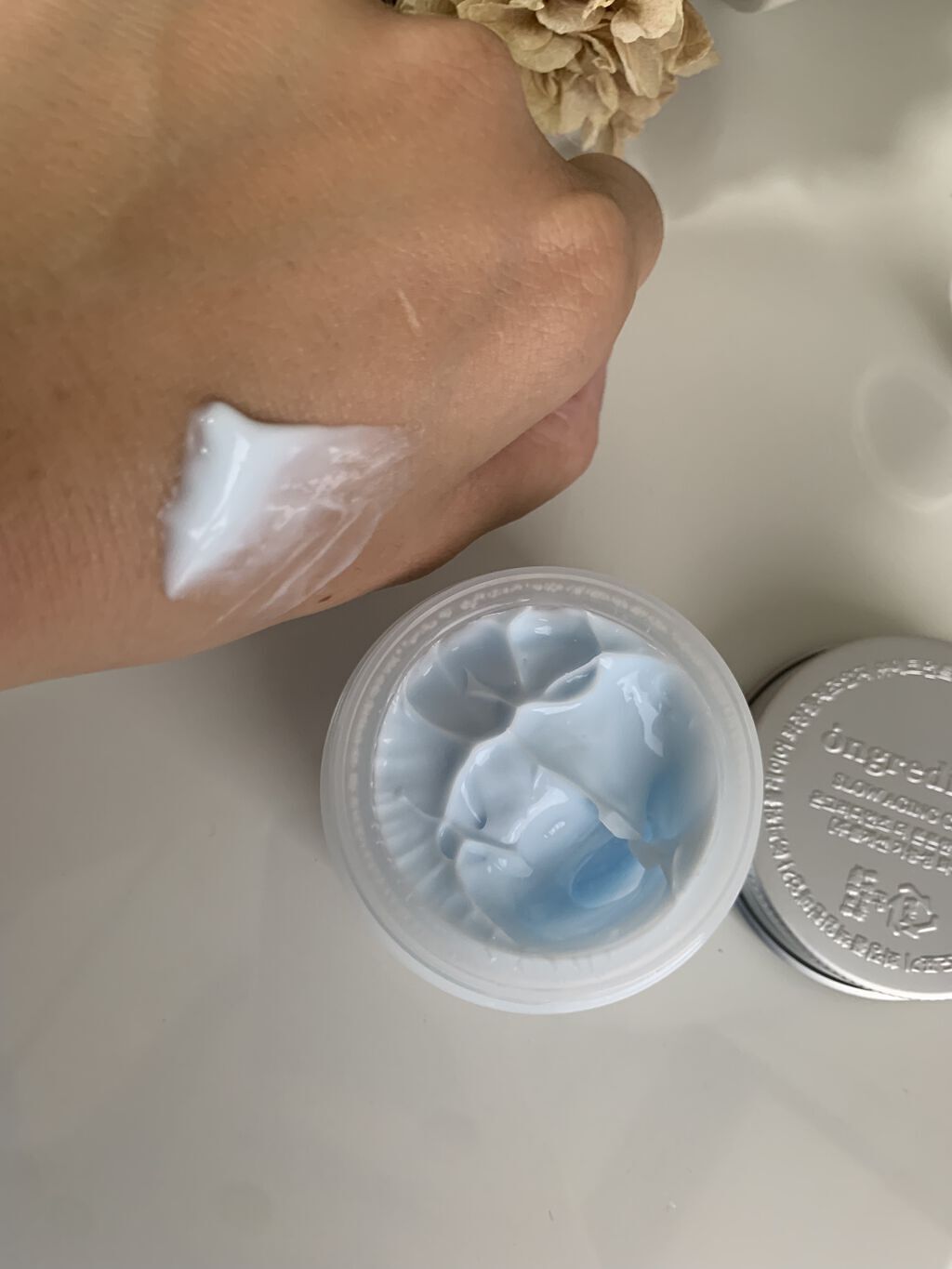 Slow Aging Cream /Ongredients/フェイスクリームを使ったクチコミ（2枚目）