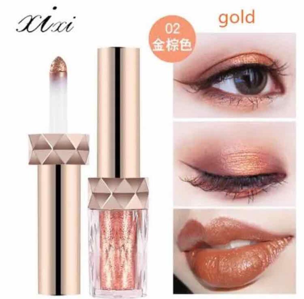 パウダリーグリッターアイシャドウリップ/xixi/アイシャドウパレットを使ったクチコミ(4枚目)