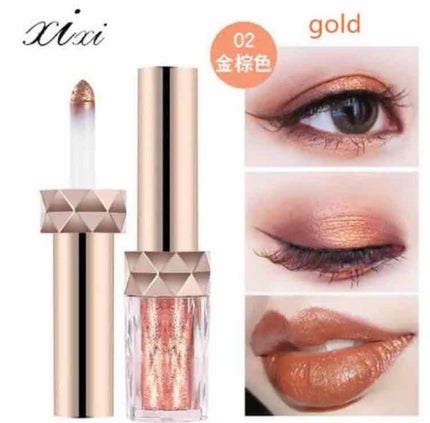 パウダリーグリッターアイシャドウリップ/xixi/アイシャドウパレットを使ったクチコミ(4枚目)