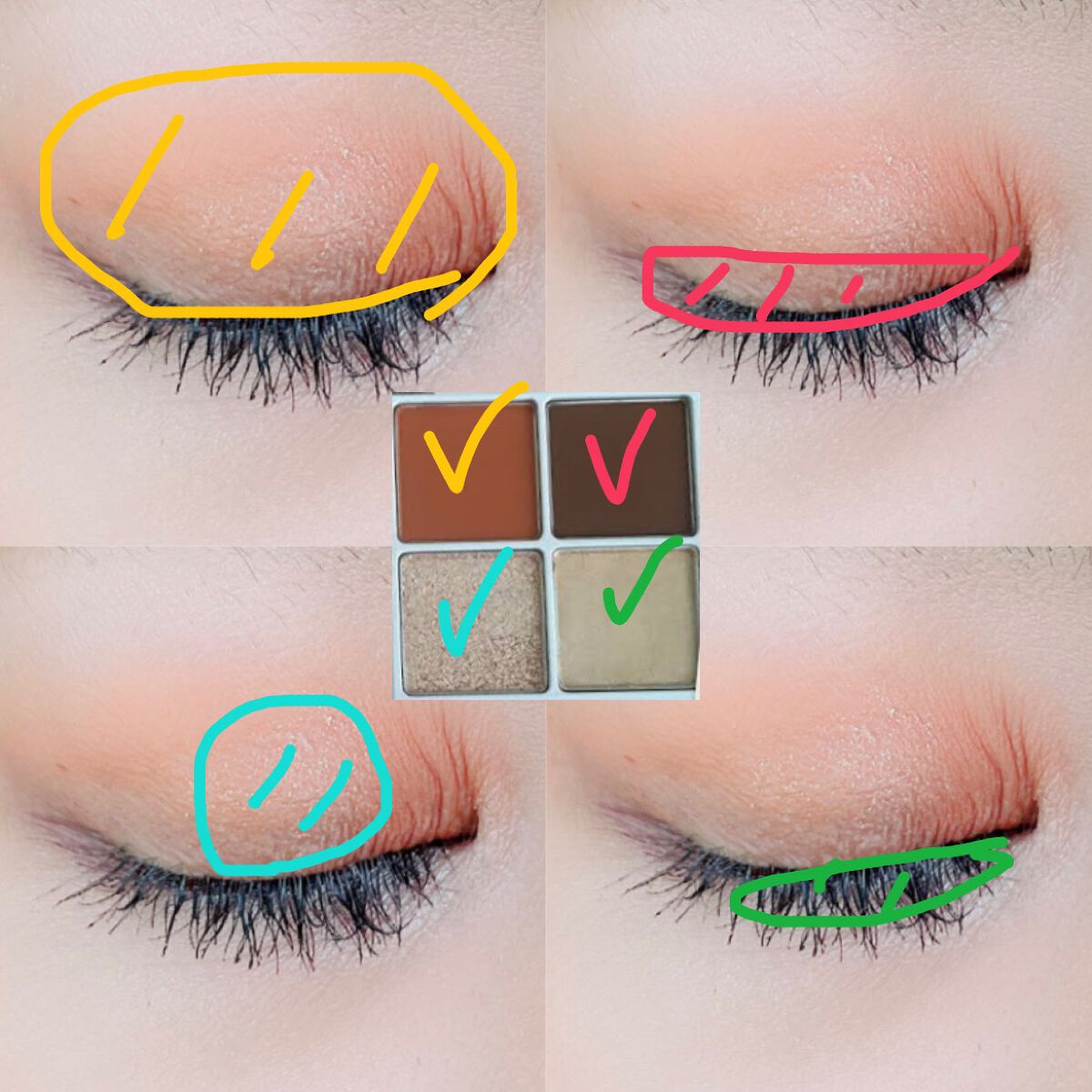 THE アイパレR/b idol/アイシャドウパレットを使ったクチコミ（2枚目）