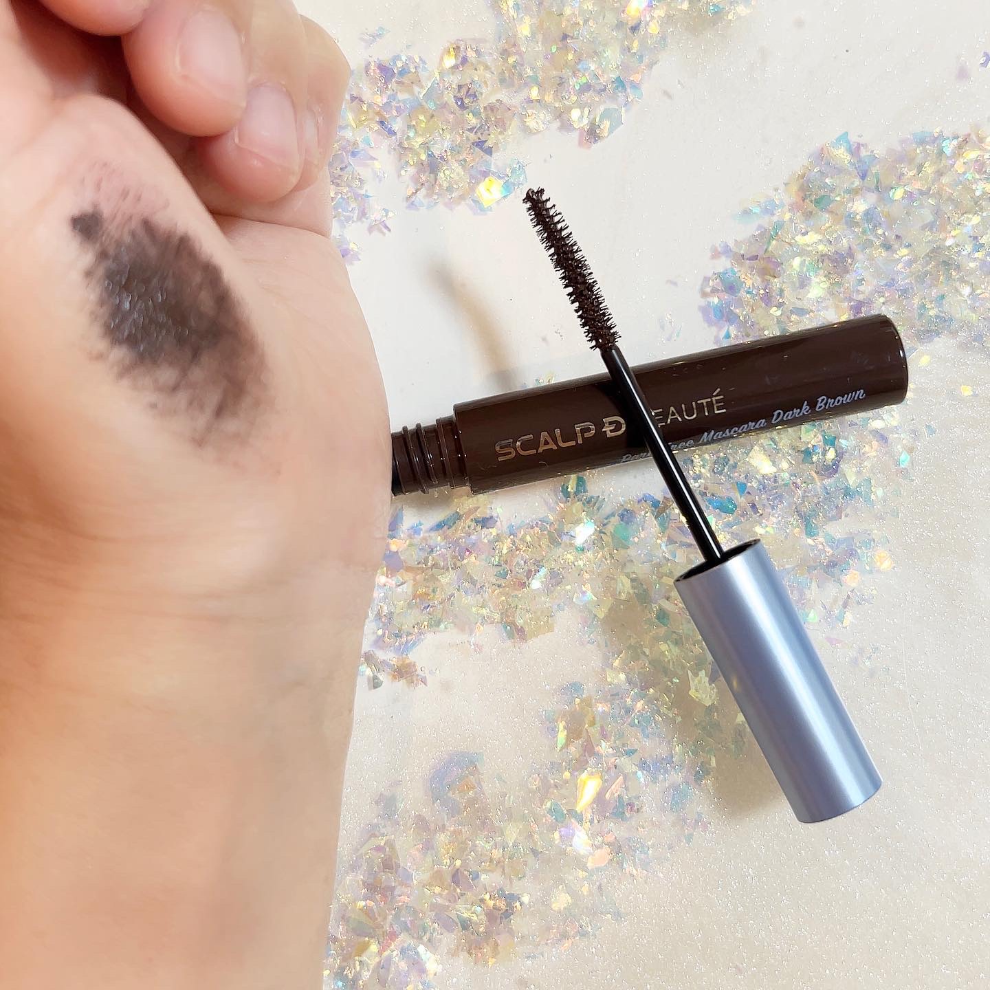 スカルプD ボーテ ピュアフリーマスカラ(ロング) ダークブラウン/アンファー(スカルプD)/マスカラを使ったクチコミ（2枚目）