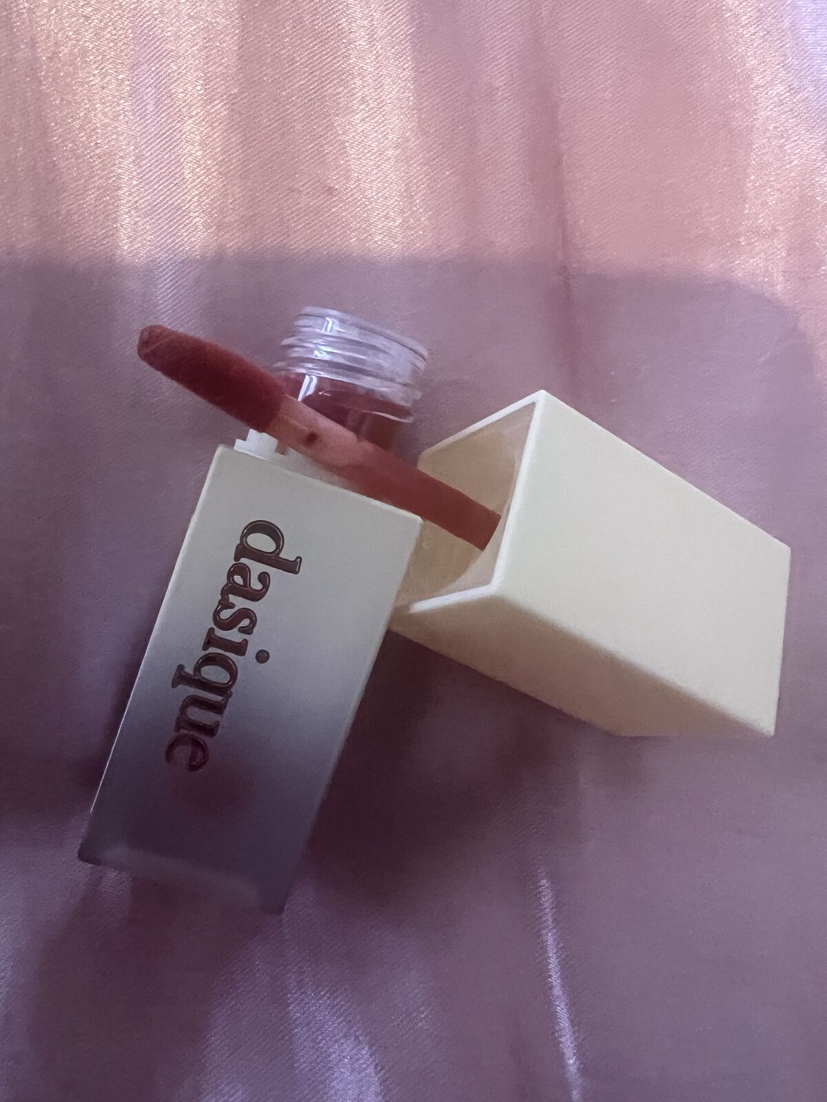 クリームドゥバターティント 03 キャメルブリック/dasique/リップティントを使ったクチコミ（3枚目）