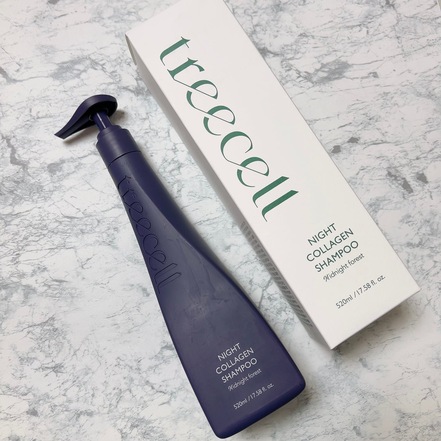 ナイトコラーゲンシャンプーミッドナイトフォレスト/treecell/市販シャンプーを使ったクチコミ(1枚目)