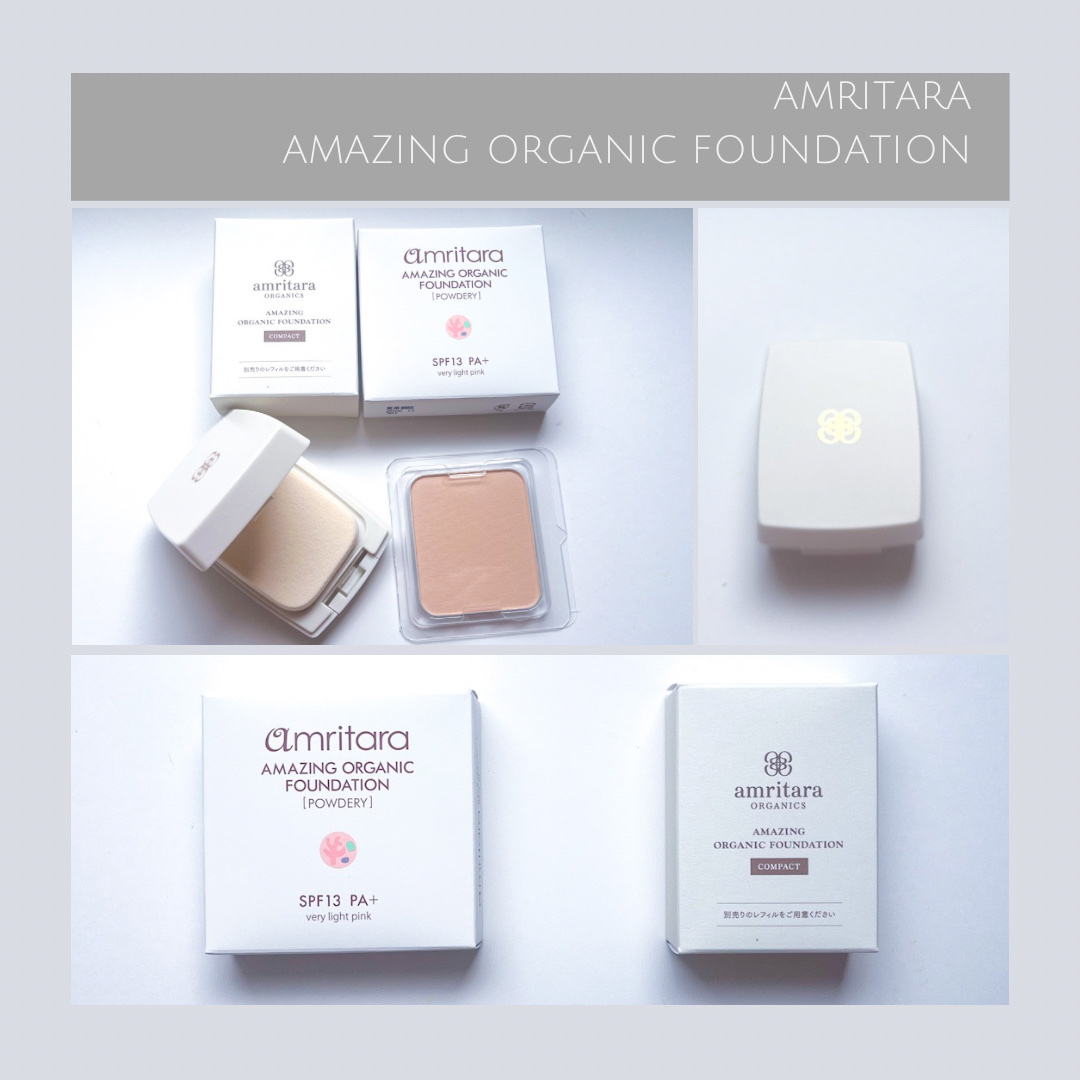 AMRITARA アメージングオーガニックファンデーションのクチコミ「#コスメ購入品

AMRITARA アメージングオーガニックファンデーション
P1ライトピンク.....」（2枚目）