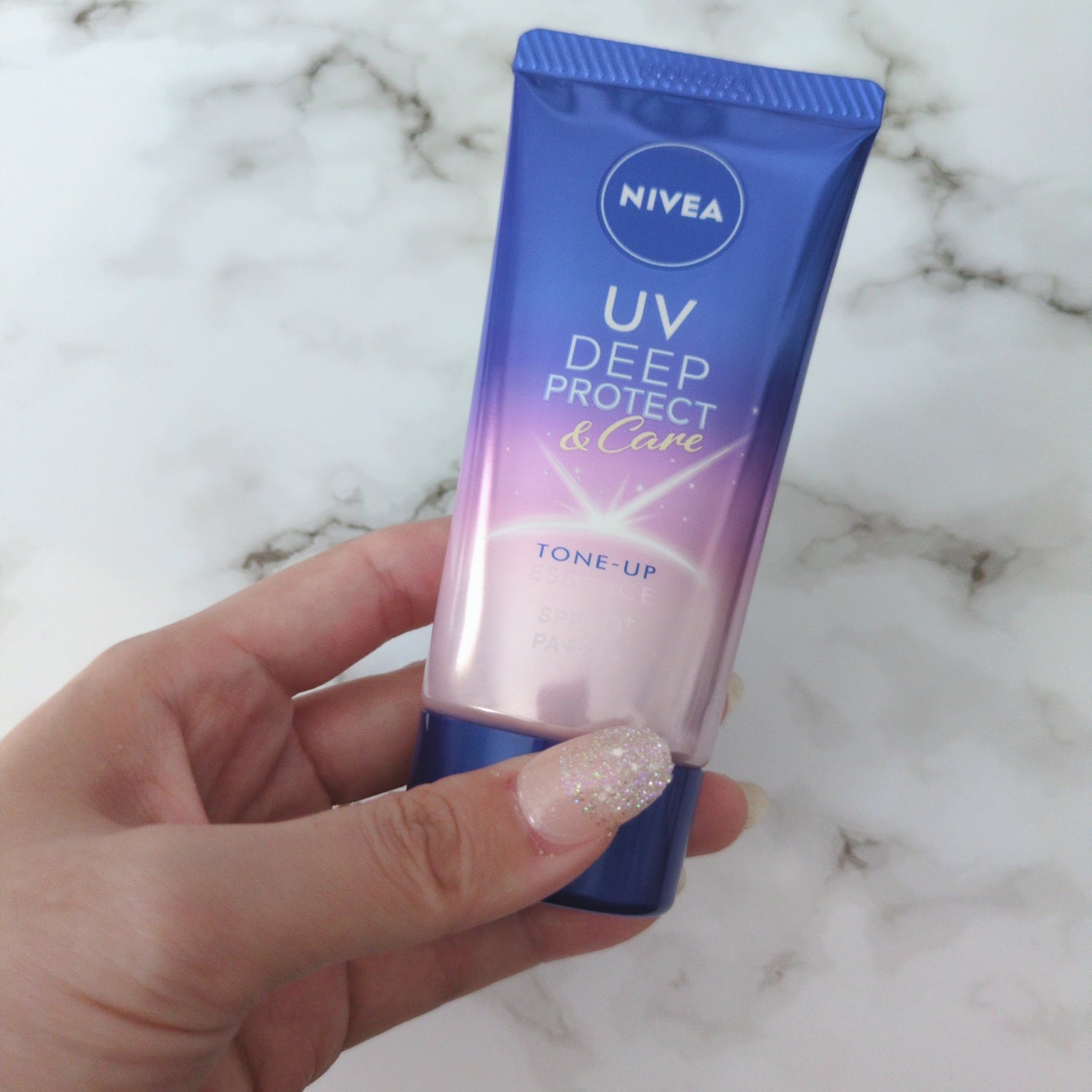 ニベアUV ディープ プロテクト&ケア トーンアップ エッセンス/ニベア/日焼け止めローションを使ったクチコミ(5枚目)