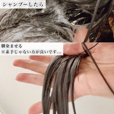 RJヘアカラートリートメント ダークブラウン/アピセラピーコスメティクス/洗い流すヘアトリートメントを使ったクチコミ（3枚目）