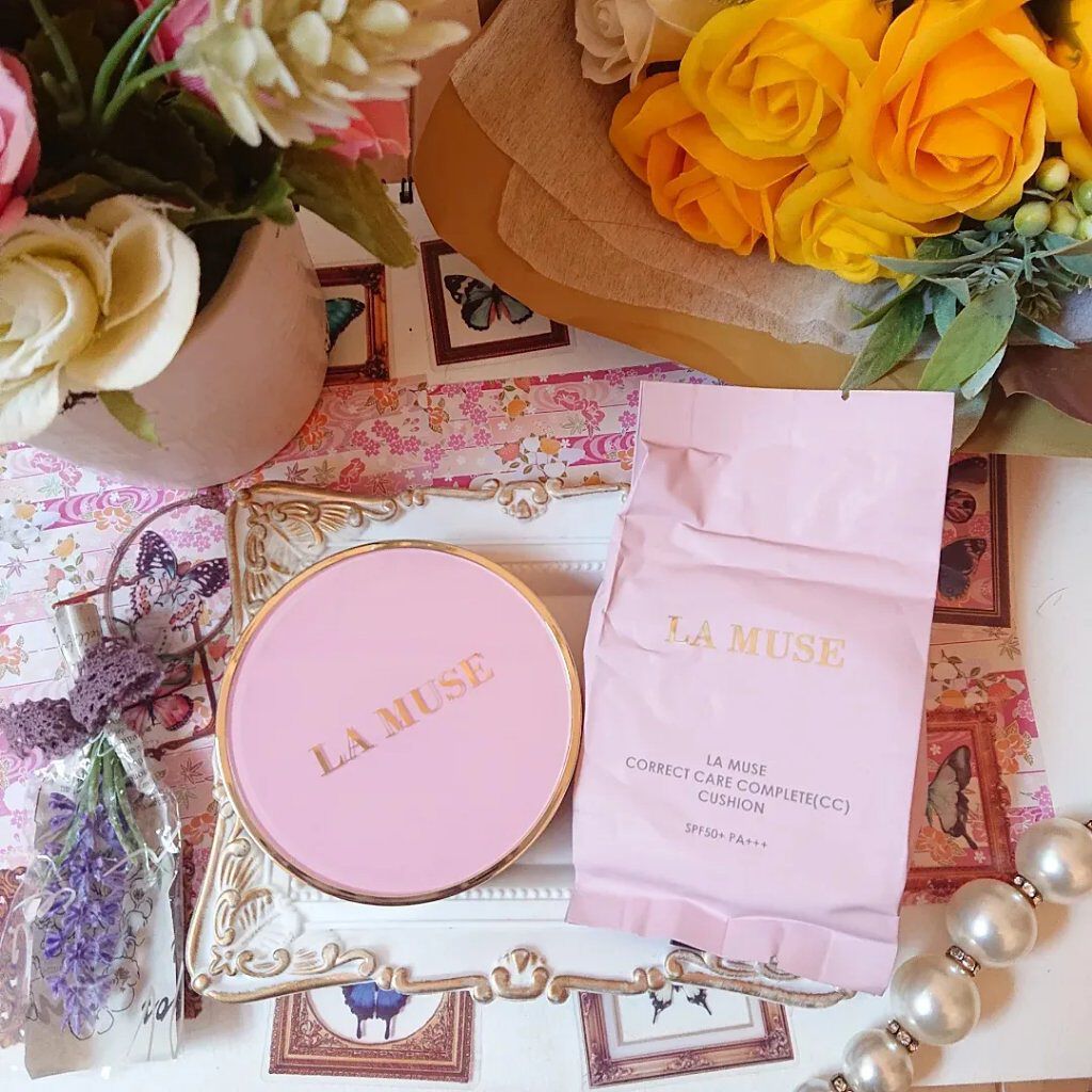 CORRECT CARE COMPLETE CC CUSHION/ラミューズ/クッションファンデーションを使ったクチコミ（2枚目）