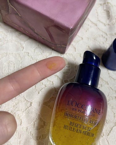 イモーテル オーバーナイトリセットセラム/L'OCCITANE/美容液を使ったクチコミ（2枚目）