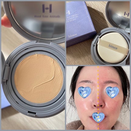 セカンドスキンメッシュマットクッション/hince/クッションファンデーションを使ったクチコミ(2枚目)