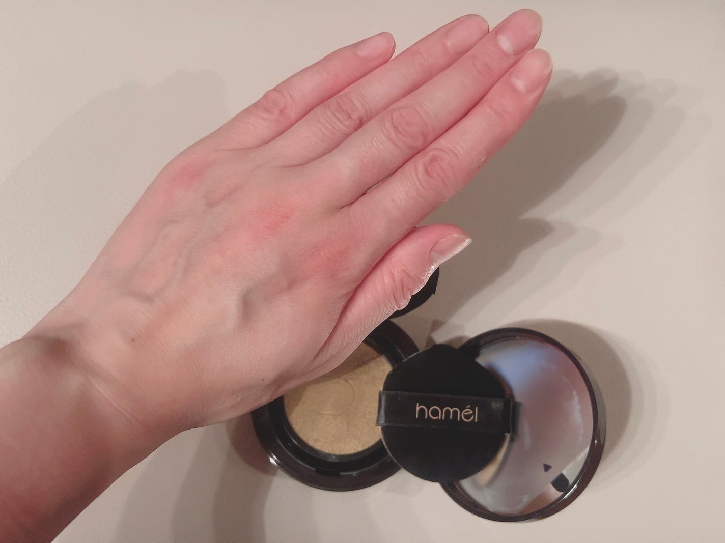 ヴィーガンアクアゼロフィットクッション/HAMEL/クッションファンデーションを使ったクチコミ(3枚目)