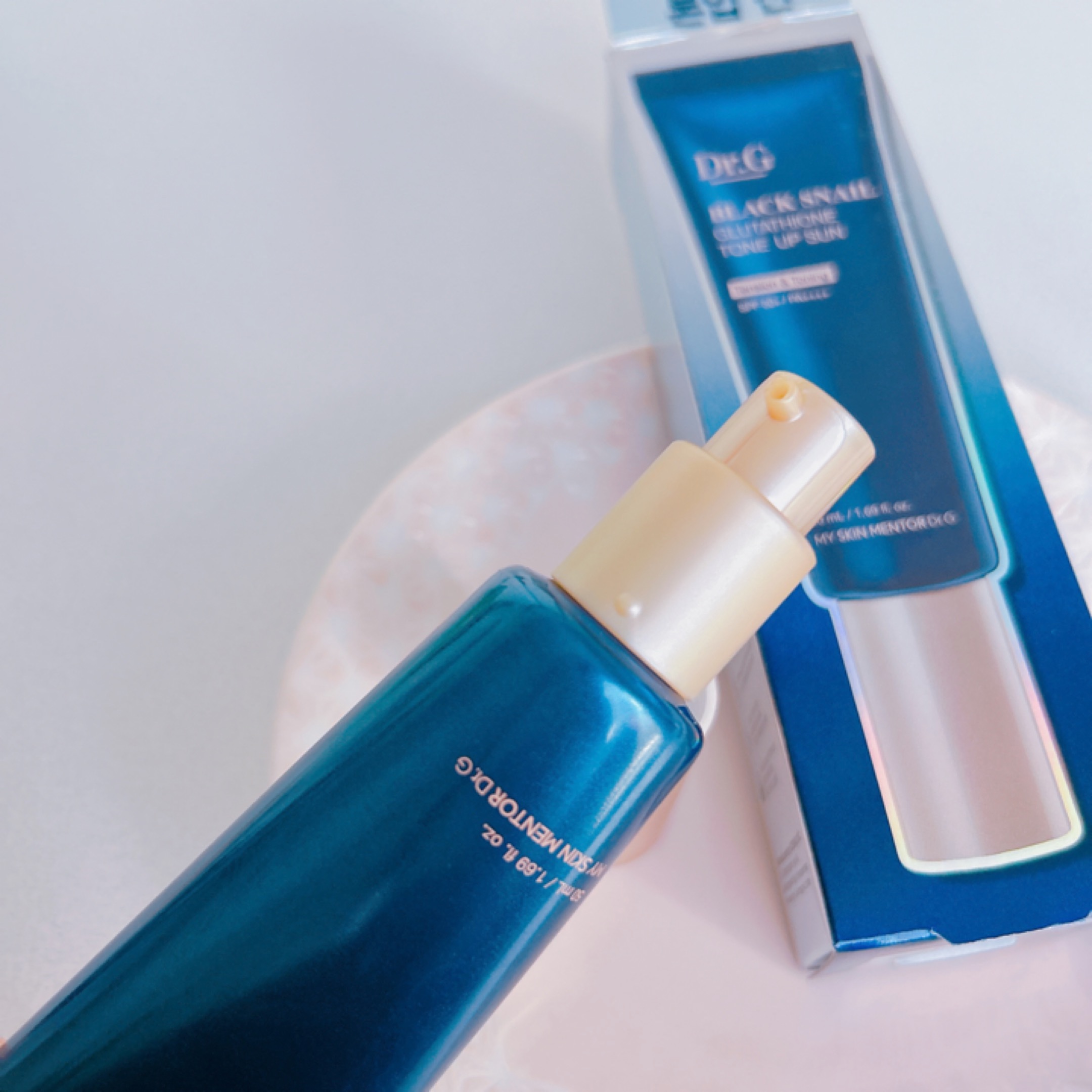ブラックスネイルグルタチオントーンアップサン/Dr.G/日焼け止めクリームを使ったクチコミ（3枚目）