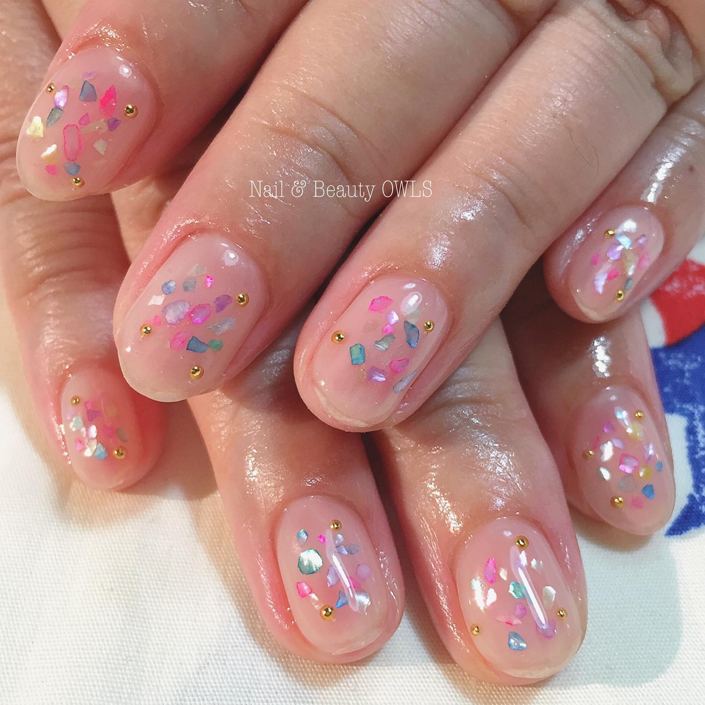 #カラフルネイル,#個性的ネイル,#個性派ネイル,#シンプルネイル,#シェルネイルのネイルデザイン