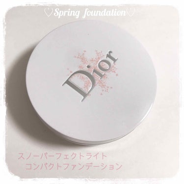 ☑︎Dior スノーパーフェクトライト　コンパクトファンデーション　1CR

最近のお気に入りファンデ✨
つけ心地が軽いのに、パフでポンポンのせるとつるんとしたお肌に○

もちろんトーンアップも！

パ