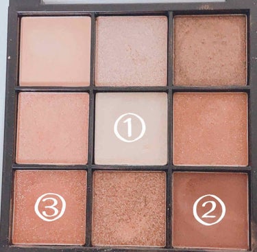 UR GLAM　BLOOMING EYE COLOR PALETTE/U R GLAM/パウダーアイシャドウを使ったクチコミ（2枚目）