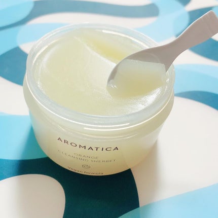 オレンジクレンジングシャーベット/AROMATICA/クレンジングバームを使ったクチコミ(2枚目)