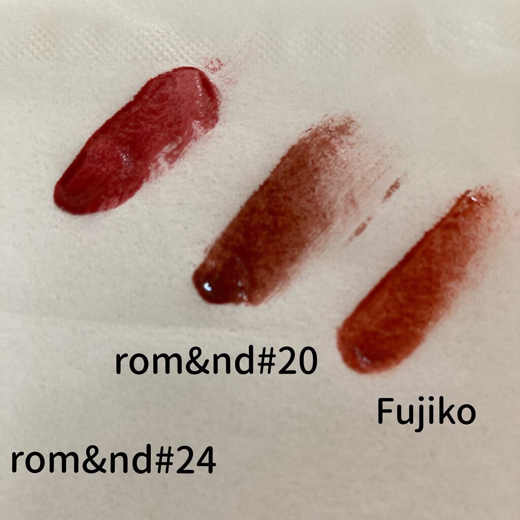 ジューシーラスティングティント/rom&nd/リップティントを使ったクチコミ(3枚目)