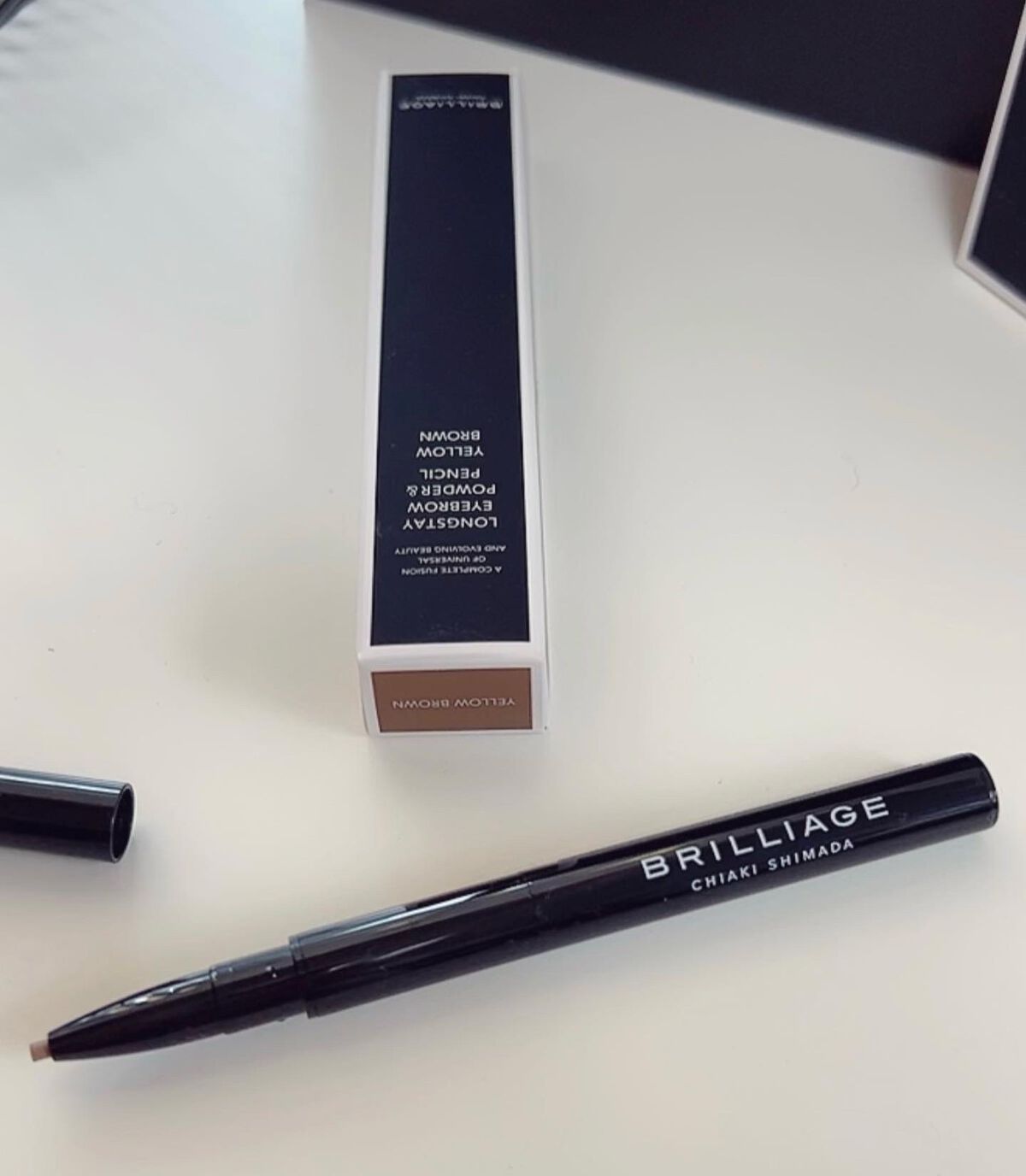 ロングステイ アイブロウパウダー&ペンシル/ブリリアージュ/アイブロウペンシルを使ったクチコミ(2枚目)