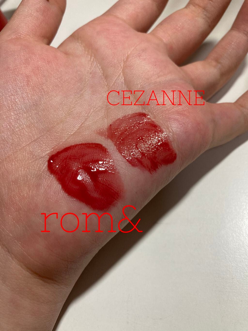 ジューシーラスティングティント/rom&nd/リップティントを使ったクチコミ(7枚目)